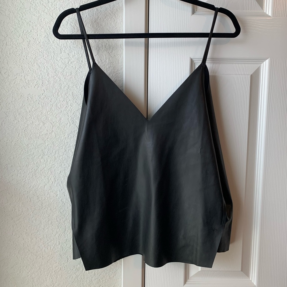 Faux leather tank!